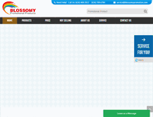 Tablet Screenshot of blossomypromotion.com